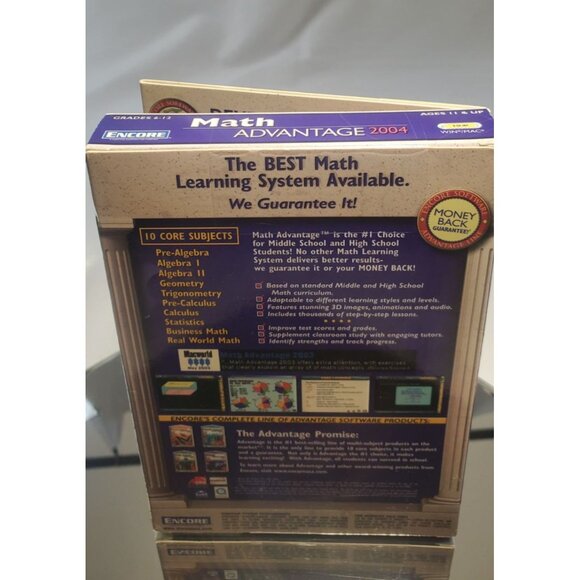 Math Advantage 2004 CDs 9 of 10 Trig Statistics Pre-Calculus Algebra - Picture 4 of 4